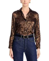 ベラダール レディース トップス シャツ Bella Dahl Shimmer Shirt Bronze Shimmerのサムネイル