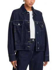 スリーワンフィリップリム レディース アウター ジャケット・ブルゾン デニム 31 Phillip Lim Boxy Denim Jacket Dark Indigo インディゴのサムネイル