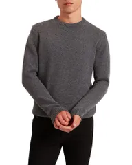 テッドベーカー メンズ アウター ニット・セーター クルーネック Ted Bakerost Crewneck Sweater Charcoal チャコールのサムネイル
