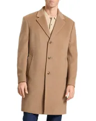 テッドベーカー メンズ アウター コート Ted Baker Wystan Overcoat Camel キャメルのサムネイル