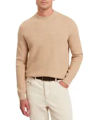 テッドベーカー メンズ アウター ニット・セーター クルーネック Ted Baker Monya Crewneck Sweater Camel キャメルのサムネイル