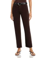 エージー レディース ボトムス デニムパンツ コーデュロイ ジーンズ AG Brinley Mid Rise Straight Corduroy Jeans in Rich Umberich Umbeのサムネイル