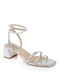 バッジェリーミシュカ レディース シューズ サンダル Badgley Mischka Womens Dania Strappy Sandalsilver Lizard シルバーのサムネイル