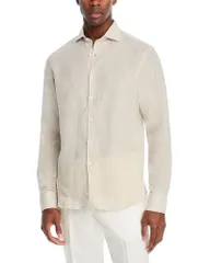 カナーリ メンズ トップス シャツ リネン Canalinen Sport Shirtan タンのサムネイル