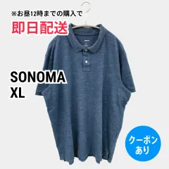 SONOMA ソノマ ポロシャツ XL ブルー 無地 半袖 メンズのサムネイル