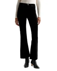 エージー レディース ボトムス デニムパンツ ブーツカット ベルベット ブーツ ジーンズ AG Farrah Bootcut Mid Rise Velvet Jeans in Super Blackのサムネイル