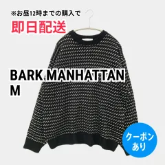 BARK MANHATTAN バークマンハッタン ニット/セーター M ブラック ニット その他総柄 ミドル丈 長袖 クルーネック(丸首) メンズのサムネイル