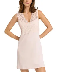 ハンロ レディース トップス タンクトップ レース Hanro Moments Lace Tank Gown Crystal Pink ピンクのサムネイル