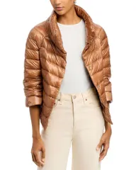 ヘルノ レディース アウター コート ダウン クロップド Herno Sofia Iconico Croppedown Puffer Coat Camel キャメルのサムネイル