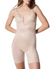 スパンク レディース トップス シャツ ボディースーツ SPANX SPANXshape Suit Your Fancy Plunge LowBack MidThigh Bodysuit Champaのサムネイル