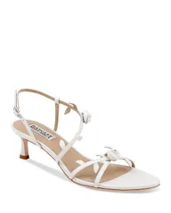 バッジェリーミシュカ レディース シューズ サンダル Badgley Mischka Womens Orland Sandals White Leather ホワイトのサムネイル