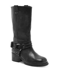 フリーピープル レディース シューズ ブーツ・レインブーツ Free People Womens Anok Harness Boots Black Distressed ブラックのサムネイル