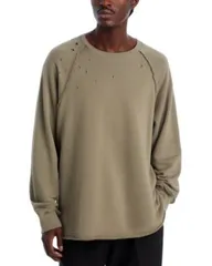 ヘルムート ラング メンズ アウター ニット・セーター クルーネック Helmut Lang Distressed Crewneck Sweater Sage Dust セージのサムネイル