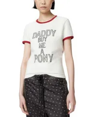 ピンコ レディース トップス Tシャツ PINKO Waler Tee WhiteRedBlack ホワイトのサムネイル
