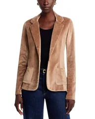 マジェスティック レディース アウター ジャケット・ブルゾン ブレザー Majestic Filatures Velour One Button Blazer Bisonのサムネイル