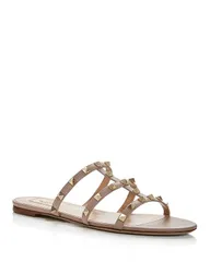 ヴァレンティノ レディース シューズ サンダル Valentino Garavani Womens Rockstud Slide Sandals Poudreのサムネイル