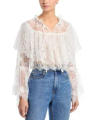 シー レディース トップス シャツ ブラウス Sea Holden Long Sleeve Blouse White ホワイトのサムネイル