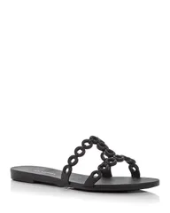 アクアズーラ レディース シューズ サンダル Aquazzura Womens Infinity Chain Jelly Sandals Black ブラックのサムネイル