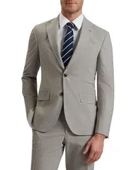 テッドベーカー レディース アウター ジャケット・ブルゾン ウール ジャケット Ted Baker Sharkskin Classic Wool Modern Fit Suit Jacket Lighのサムネイル