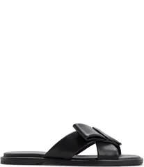 テッドベーカー レディース シューズ パンプス サンダル レザー Ted Baker London Spencer Leather Bow Slide Sandals Black ブラックのサムネイル