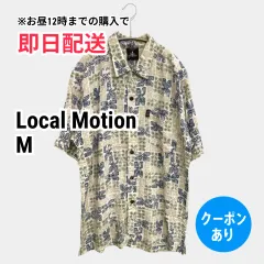 Local Motion シャツ/ブラウス M ベージュ 花柄・ボタニカル柄 その他総柄 ミドル丈 半袖 レギュラーカラー メンズのサムネイル