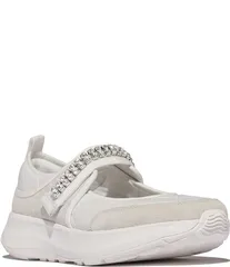 フィットフロップ レディース シューズ スニーカー キルティング Fitflop FMode Flow Crystal Quilted Mary Jane Sneakers Urban White ホのサムネイル