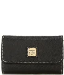 ドーネイアンドバーク レディース アクセサリー 財布 Dooney Bourke Lucca Flap Wallet Black ブラックのサムネイル