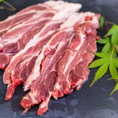 ジビエ猪肉ロースバラと肩肉のセット（200g×2）　お試し焼肉に最適のサムネイル