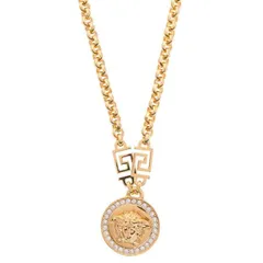 ヴェルサーチ レディース アクセサリー ネックレス・チョーカー・ペンダントトップ VERSACE Icon Medusa Necklack WhiteGold D01O ホワイトのサムネイル
