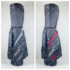 Jaguar cart-style golf bag, nylon material, recommended for car enthusiasts, brand new and unused.