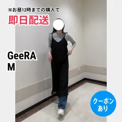 GeeRA ジーラ ワンピース M ブラック レース 袖なし ひざ丈 フレア レディースのサムネイル