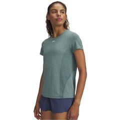 언더 아머 레이디스 탑스 셔츠 Under Armour Armour Vanish Seamless Loose Ss Gym Top Womens GreenWhite 화이트