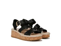 ドクター・ショール レディース シューズ ヒール サンダル Dr Scholls Ellie Wedge Sandal Black ブラックのサムネイル