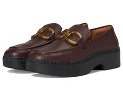 フィットフロップ レディース シューズ スリッポン・ローファー レザー FitFlop FLuma SquareChain Leather Loafers Chocolate チョコレートのサムネイル