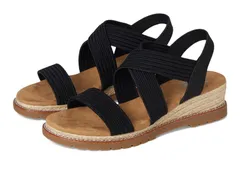 スケッチャーズ レディース シューズ ヒール BOBS from SKECHERS Desert Chill Uptown Haze Black ブラックのサムネイル