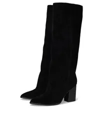 ナインウェスト レディース シューズ ブーツ・レインブーツ Nine West Chicke Black Suede ブラックのサムネイル