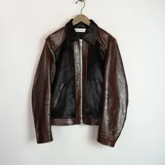 正規 美品 OUR LEGACY アワーレガシー ANDALOU JACKET アンドリュー ジャケット トスカーナ ブラウン ハイド レザー M2249ATB 茶 4575Q♪のサムネイル