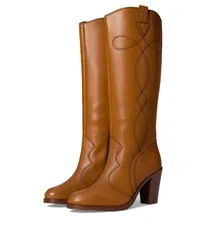 フライ レディース シューズ ブーツ・レインブーツ トール Frye Corinne Tall Deco Stitch Caramelのサムネイル