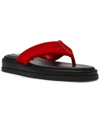 スティーブ マデン レディース シューズ スリッポン・ローファー サンダル Steve Madden Womens Bella Flatform SlipOn Thong Sandals Red Suのサムネイル