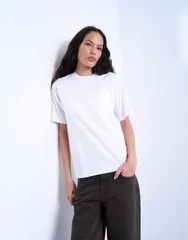 トップショップ レディース トップス Tシャツ Topshop classic tee WHITE ホワイトのサムネイル