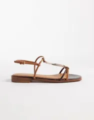 アルド レディース シューズ サンダル ALDO Ebaeryn flat sandals Medium Brown ブラウンのサムネイル