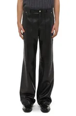 ヘルムート ラング メンズ ボトムス カジュアルパンツ レザー Helmut Lang Bonde Leather Utility Pants Black Black ブラックのサムネイル