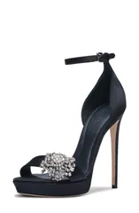 マックイーン レディース シューズ サンダル プラットフォーム McQueen Jewel Platform Sandal Black ブラックのサムネイル