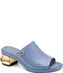 ダナキャラン レディース シューズ サンダル トール ヒール Donna Karan Tinley Metallic Sculpted Block Heel Slide Sandals Tempestのサムネイル