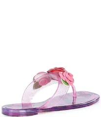 ベッツィジョンソン レディース シューズ サンダル Betsey Johnson Trenten Rose Jelly Thong Sandals Fuchsia Rose フューシャのサムネイル
