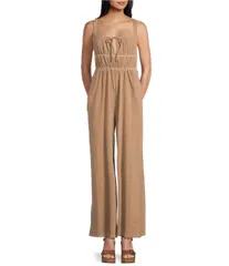 ロキシー レディース トップス ジャンプスーツ ノースリーブ Roxy Clover Sleeveless Jumpsuit Brownieのサムネイル