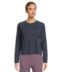 ヘリーハンセン レディース トップス シャツ Helly Hansen Shine Solen Long Sleeve Crew Navy ネイビーのサムネイル