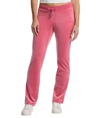 ジューシークチュール レディース ボトムス カジュアルパンツ Juicy Couture Luxe Velourib Waist Velour Pants with Mixed Ston Pink Lのサムネイル