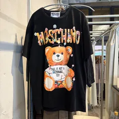 【東あずま店　併売品】メンズ MENS men's モスキーノ 　MOSCHINO　Tシャツ　熊　くま　クマ　bear　Lサイズ　可愛いのサムネイル