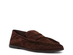 スティーブ マデン レディース シューズ スリッポン・ローファー Steve MaddenStewart Loafer Dark Brown Suede ブラウンのサムネイル